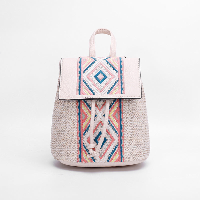 Women's Woven Diamond Shoulder Bag