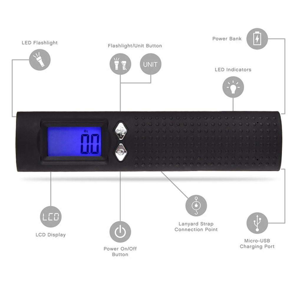 Accurate USB digital handheld scale portable suitcase scale