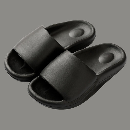 Solid Color Thick-soled Household Sandals And Slippers