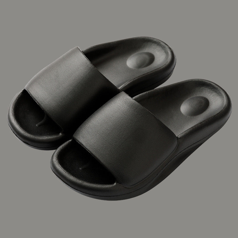 Solid Color Thick-soled Household Sandals And Slippers