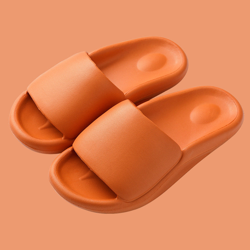 Solid Color Thick-soled Household Sandals And Slippers
