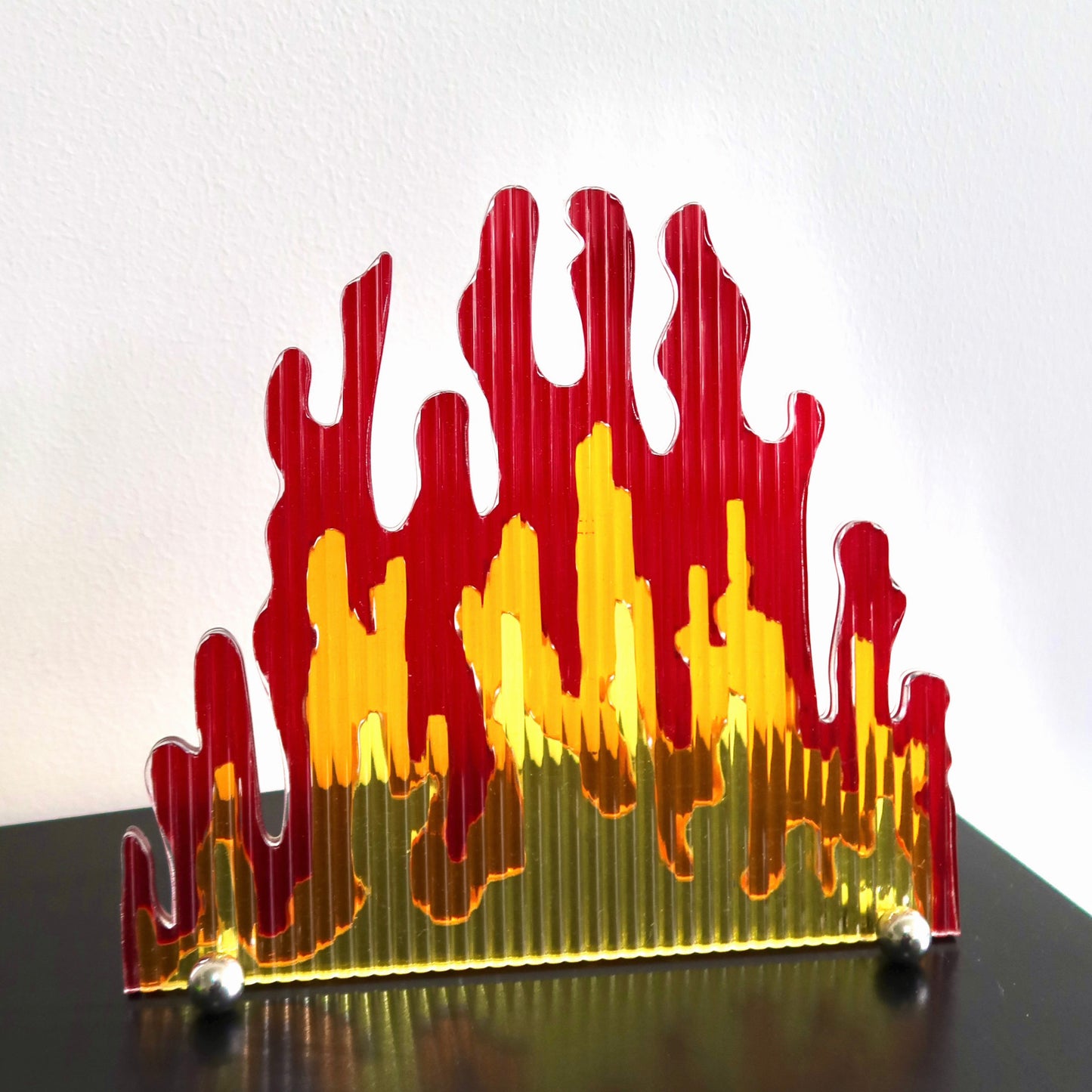 Acrylic Flame Display Table Screen Photo