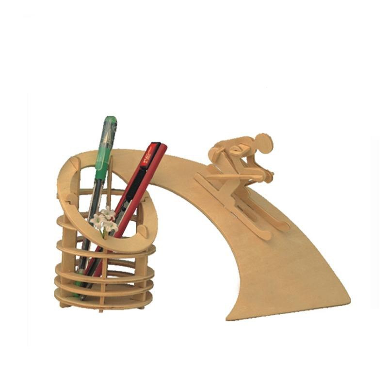 Wooden 3D three-dimensional puzzle