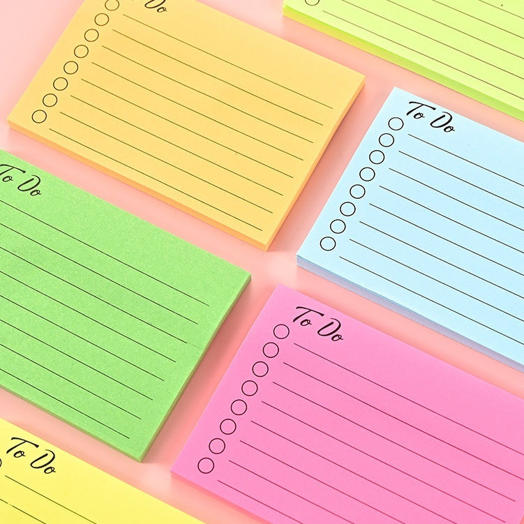 Horizontal Line Sticky Notes Office Notebook For Correction