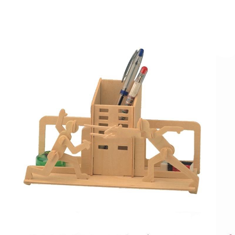 Wooden 3D three-dimensional puzzle