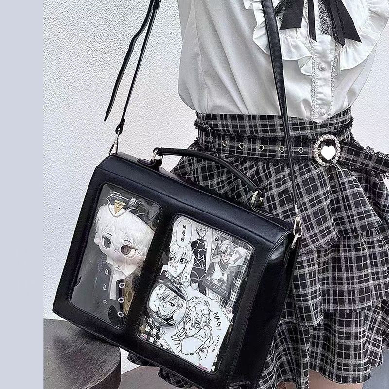 Uniform College Style Cotton Doll Cartoon Backpack Cross-body