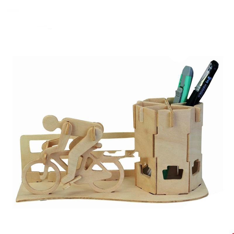 Wooden 3D three-dimensional puzzle