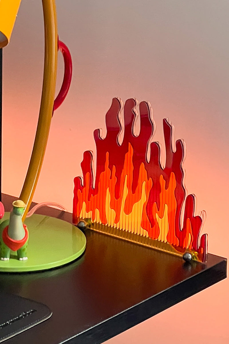 Acrylic Flame Display Table Screen Photo