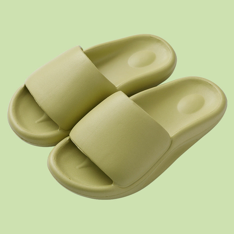 Solid Color Thick-soled Household Sandals And Slippers