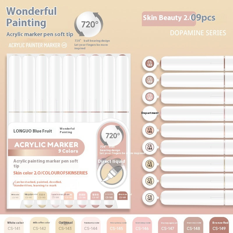 Direct Liquid Soft Head Acrylic Marker Pen