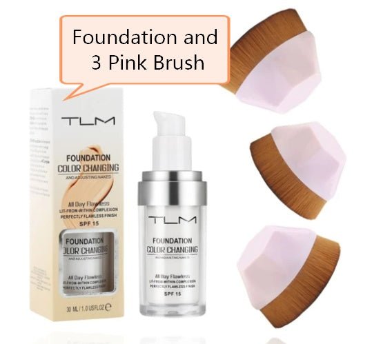 Temperature Liquid Foundation Concealer Portable Natural Color Makeup Foundation BB Concealer - sidwish