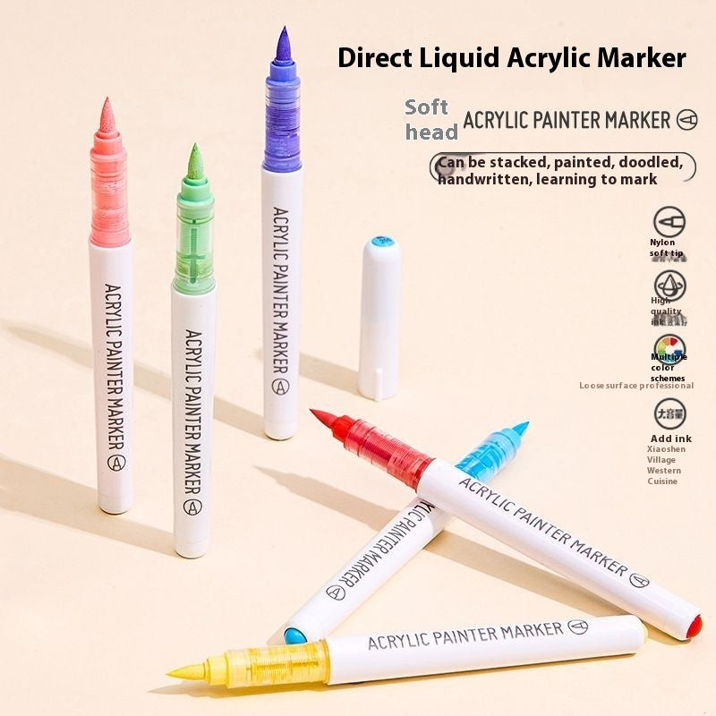 Direct Liquid Soft Head Acrylic Marker Pen