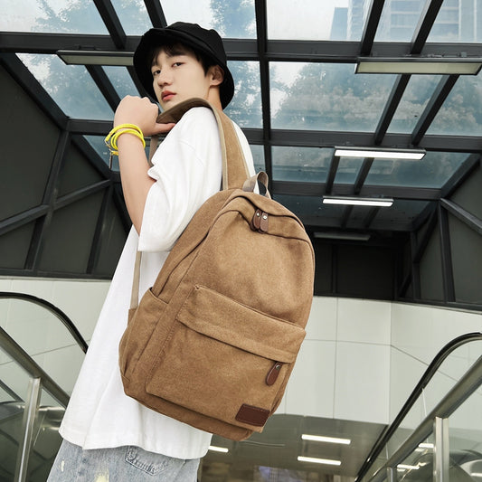 Canvas Backpack Large Capacity Outdoor Travel Oxford Cloth