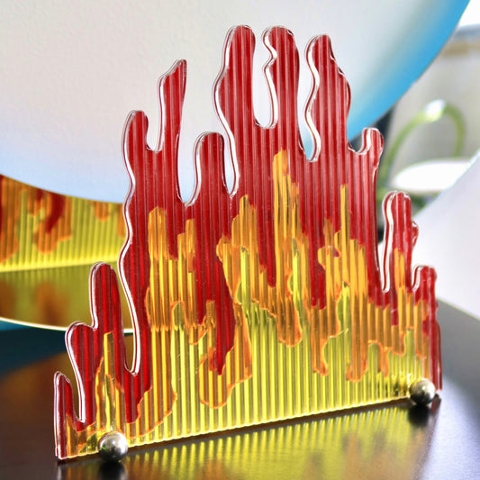 Acrylic Flame Display Table Screen Photo