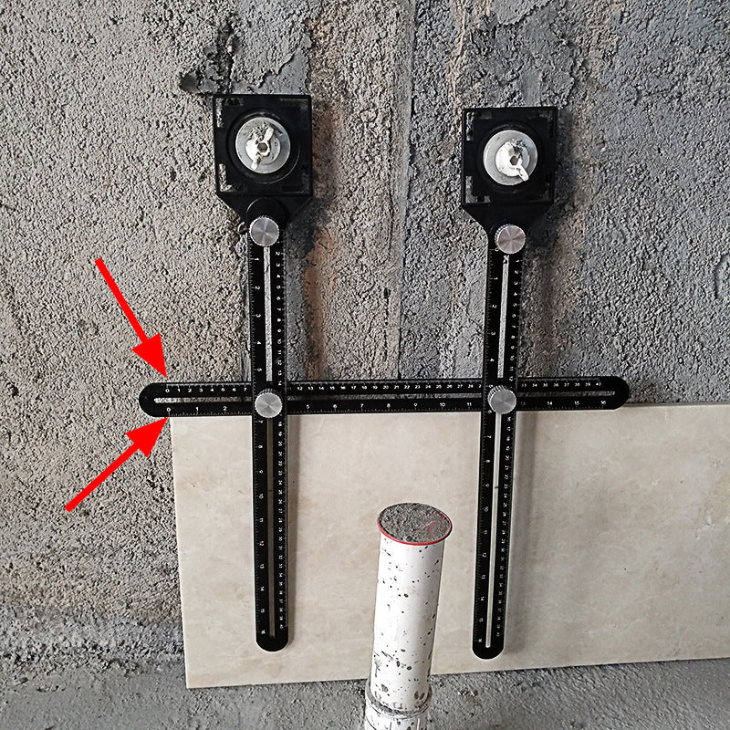 Ceramic tile opening locator