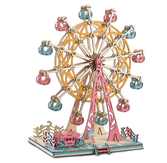 Wooden three-dimensional jigsaw puzzle