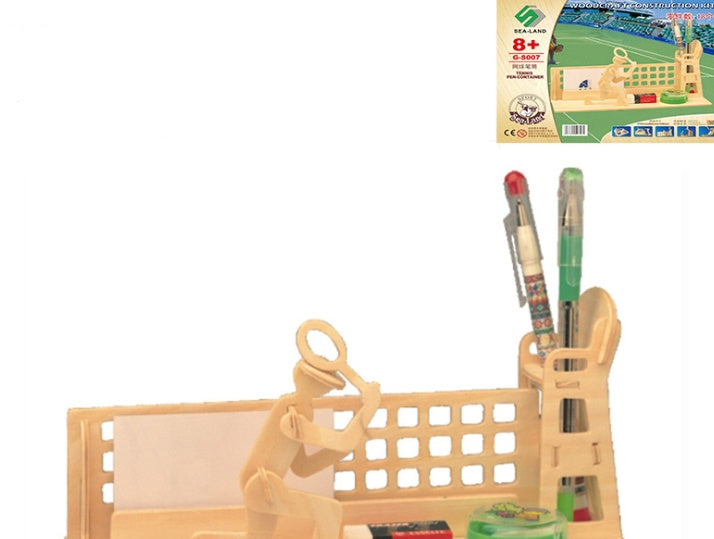 Wooden 3D three-dimensional puzzle