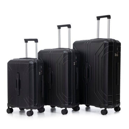 20 24 28 3 Pcs Set In ABS Spinner Wheel Luggage, Carry On Suitcase, Matching Color, TSA Combination Lock - sidwish