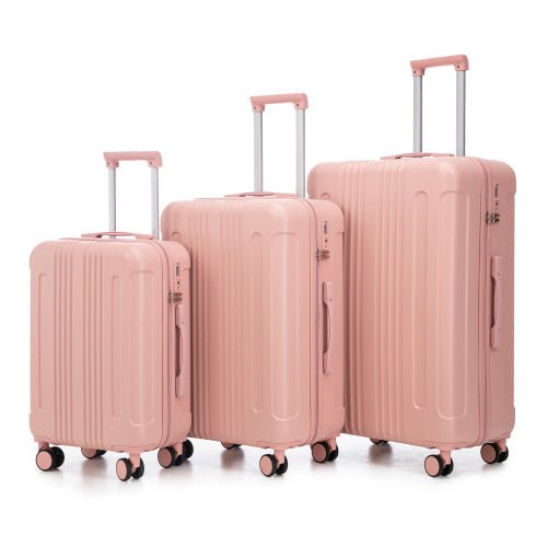 20 24 28 3 Pcs Set In ABS Spinner Wheel Luggage, Carry On Suitcase, Matching Color, TSA Combination Lock - sidwish