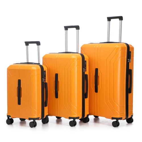 20 24 28 3 Pcs Set In ABS Spinner Wheel Luggage, Carry On Suitcase, Matching Color, TSA Combination Lock - sidwish