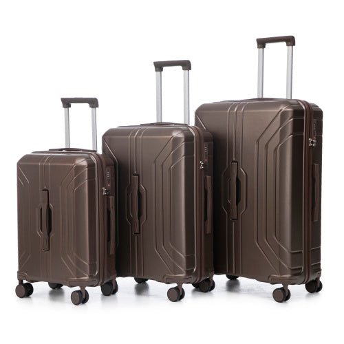 20 24 28 3 Pcs Set In ABS Spinner Wheel Luggage, Carry On Suitcase, Matching Color, TSA Combination Lock - sidwish