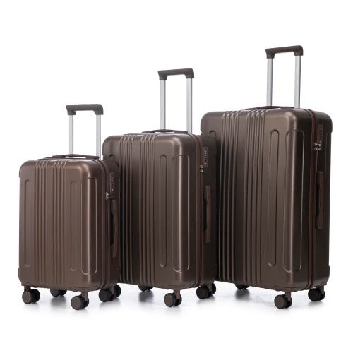 20 24 28 3 Pcs Set In ABS Spinner Wheel Luggage, Carry On Suitcase, Matching Color, TSA Combination Lock - sidwish