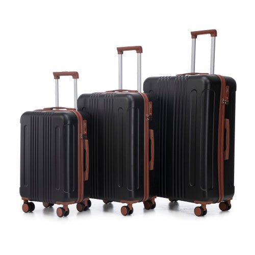 20 24 28 3 Pcs Set In ABS Spinner Wheel Luggage, Carry On Suitcase, Matching Color, TSA Combination Lock - sidwish