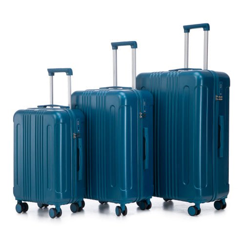 20 24 28 3 Pcs Set In ABS Spinner Wheel Luggage, Carry On Suitcase, Matching Color, TSA Combination Lock - sidwish