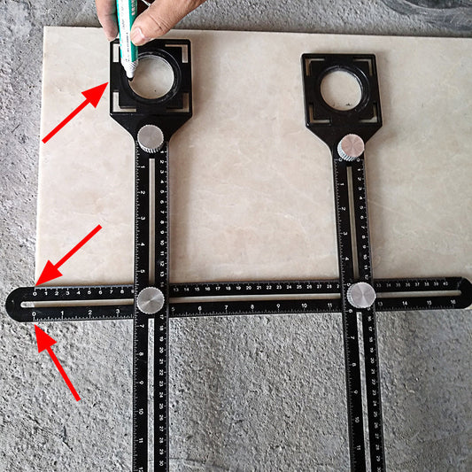 Ceramic tile opening locator