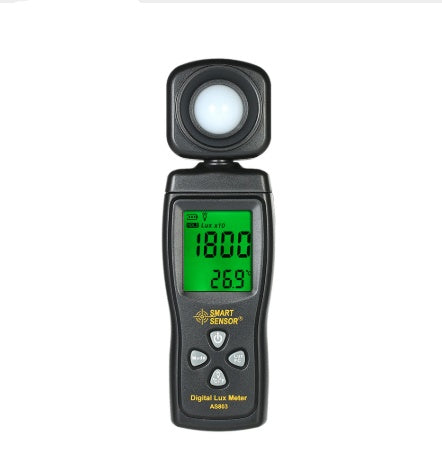SMART SENSOR AS803 Mini Digital Lux Meter LCD Display Illuminometer UV Radiometers Photometer Luxmeter Light Meter 0-200000 Lux