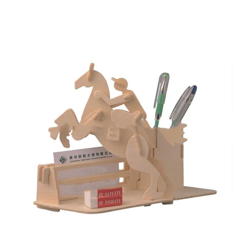 Wooden 3D three-dimensional puzzle