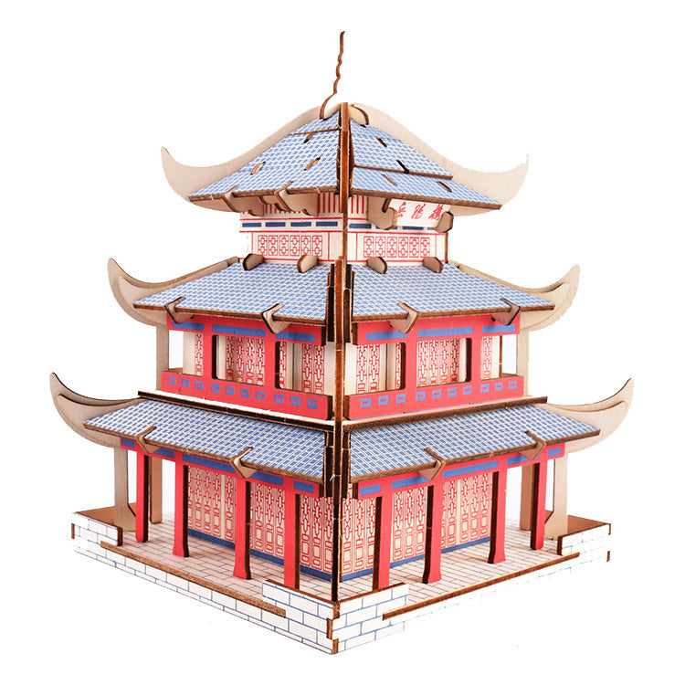 Yueyang Tower 3D Wooden Stereo Puzzle Puzzle