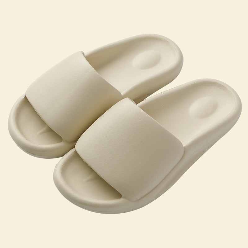 Solid Color Thick-soled Household Sandals And Slippers