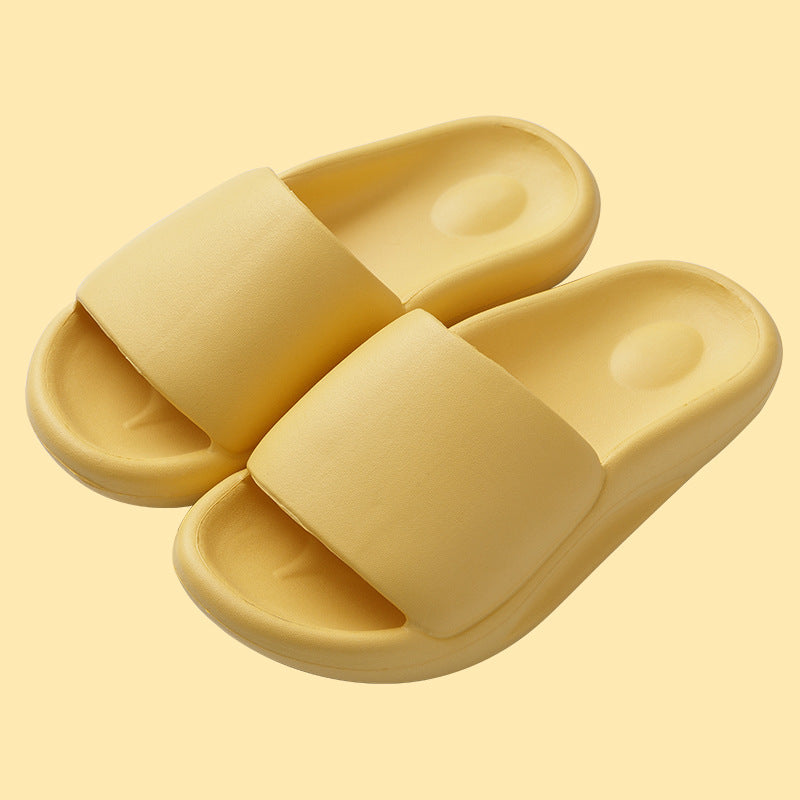 Solid Color Thick-soled Household Sandals And Slippers