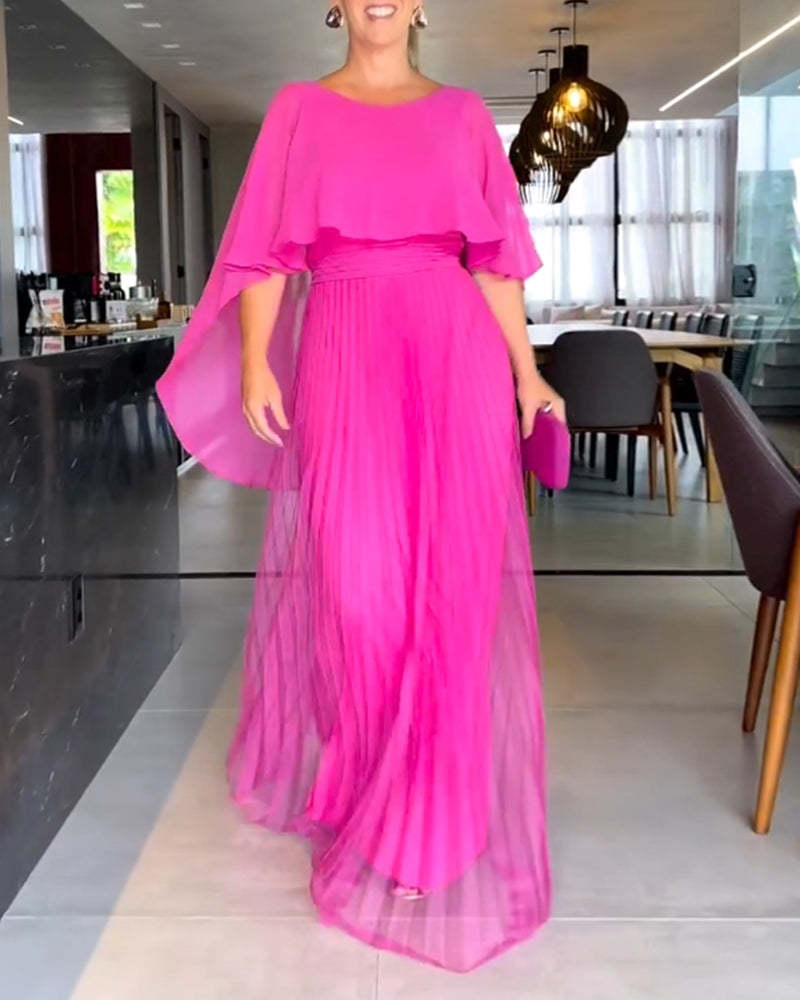 Women's Floral Print Long Sleeve V-neck Maxi Dress
