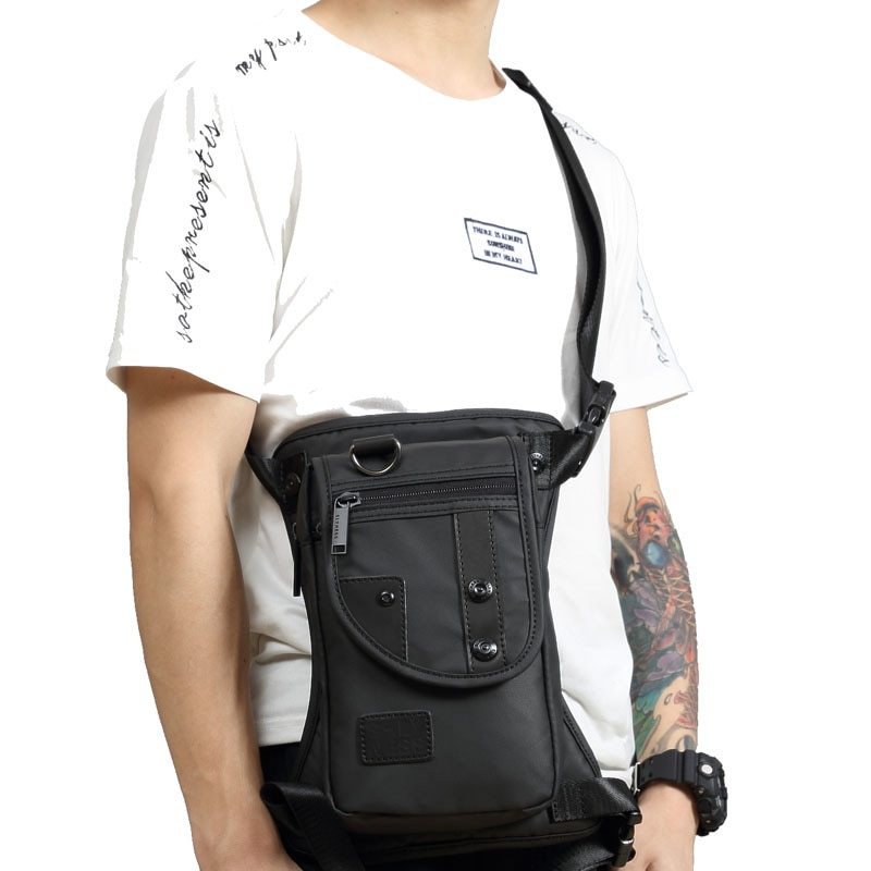 Flow leg bag fashion chest bag multi-function pocket waterproof nylon material lightweight men's diagonal package