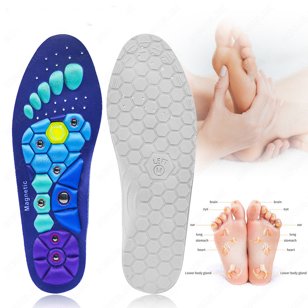 Medical Magnetic Insole Therapy Sports Massage Foot Weight Loss Slimming Acupressure Anti-fatigue Shoe Pads