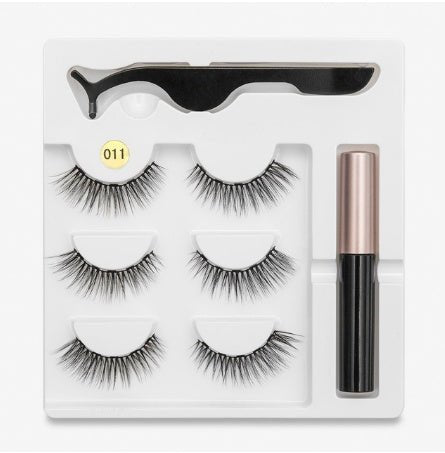 A Pair Of False Eyelashes With Magnets In Fashion - sidwish