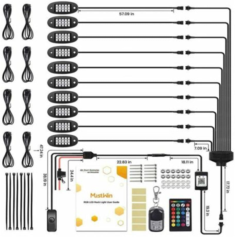 Automobile and Motorcycle APP Control Decorative Lights - sidwish