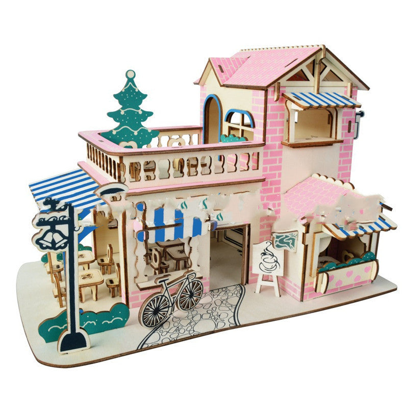 Yueyang Tower 3D Wooden Stereo Puzzle Puzzle