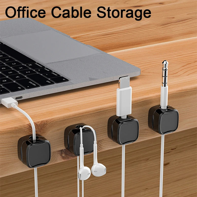Magnetic Cable Clip Under Desk Cable Adjustable Cord Holder