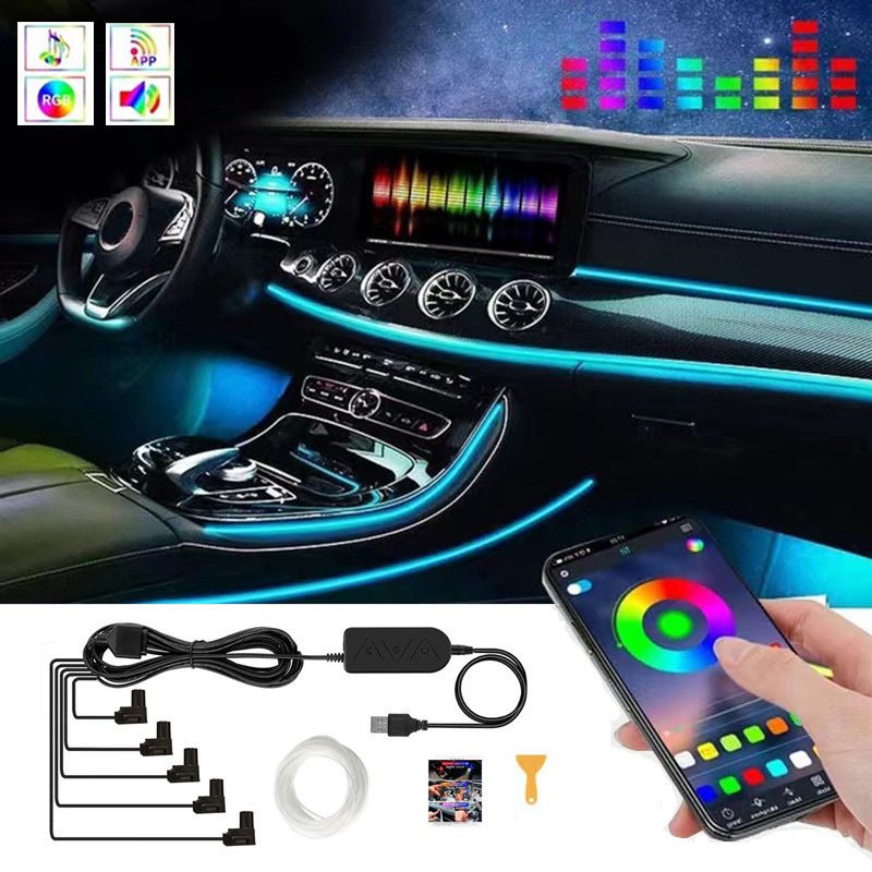 Car USB Atmosphere Light Modification Center Control Instrument Panel - sidwish