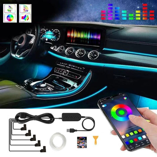 Car USB Atmosphere Light Modification Center Control Instrument Panel - sidwish