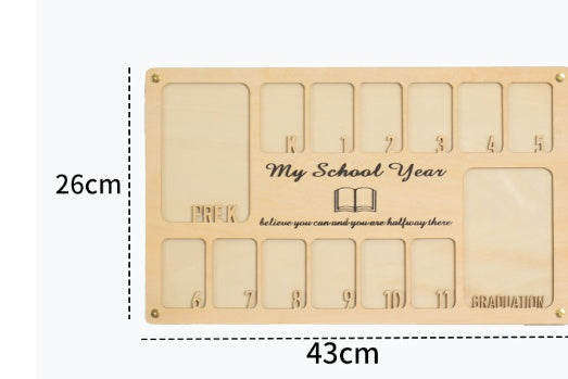 Simple DIY Wooden Academic Year Photo Frame