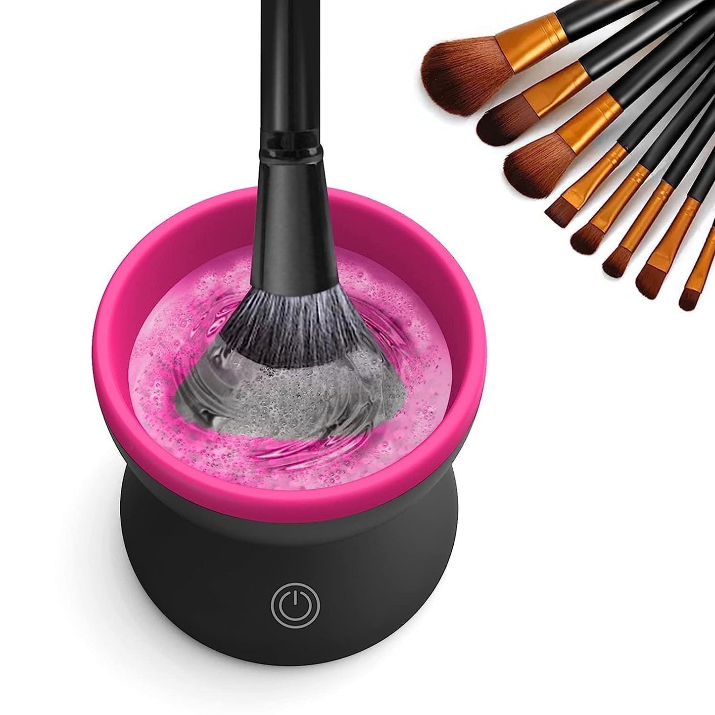 Electric Makeup Brush Cleaner Machine Portable Automatic USB Cosmetic Brush Cleaner Tools For All Size Beauty Makeup Brushes Set - sidwish