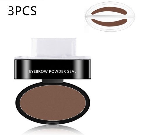 Eyebrow Powder Stamp Tint Stencil Kit Cosmetics Professional Makeup Waterproof Eye Brow Stamp Lift Eyebrow Enhancers Stencil Kit - sidwish