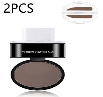 Eyebrow Powder Stamp Tint Stencil Kit Cosmetics Professional Makeup Waterproof Eye Brow Stamp Lift Eyebrow Enhancers Stencil Kit - sidwish
