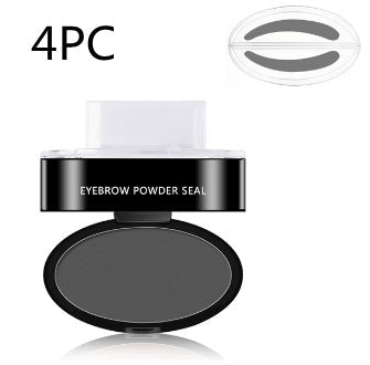 Eyebrow Powder Stamp Tint Stencil Kit Cosmetics Professional Makeup Waterproof Eye Brow Stamp Lift Eyebrow Enhancers Stencil Kit - sidwish