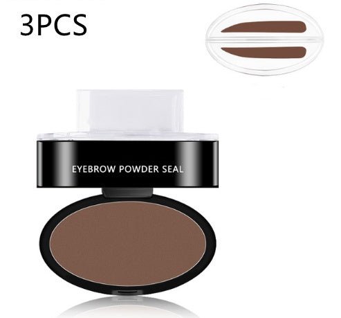 Eyebrow Powder Stamp Tint Stencil Kit Cosmetics Professional Makeup Waterproof Eye Brow Stamp Lift Eyebrow Enhancers Stencil Kit - sidwish
