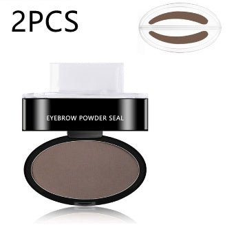 Eyebrow Powder Stamp Tint Stencil Kit Cosmetics Professional Makeup Waterproof Eye Brow Stamp Lift Eyebrow Enhancers Stencil Kit - sidwish